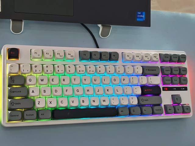 K加持：SKN青龙87机械键盘开元棋牌app国风设计+双8(图21)